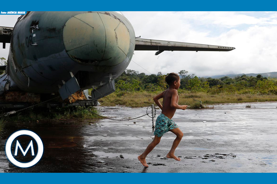 reforma da pista aérea no TI Yanomami