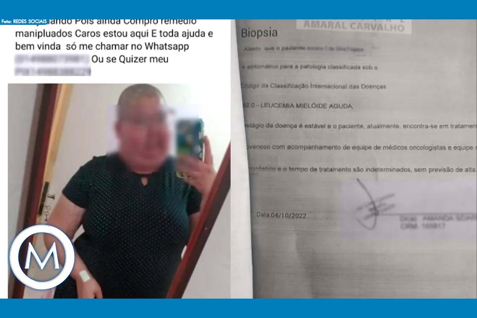MULHER FINGE TER CÂNCER EM AREIÓPOLIS