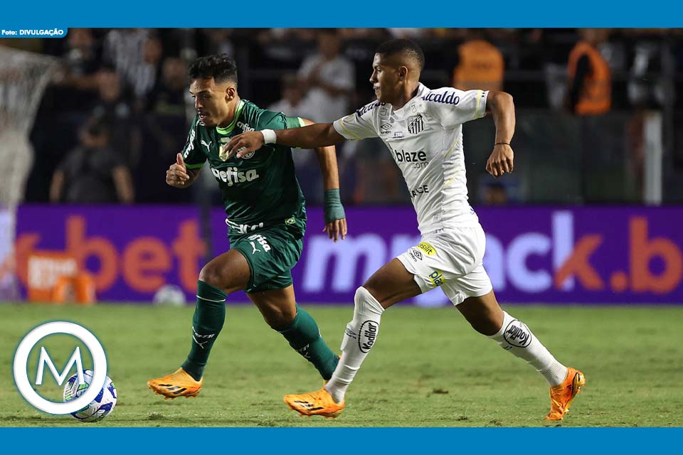 Empate sem gols marca clássico entre Palmeiras e Santos no