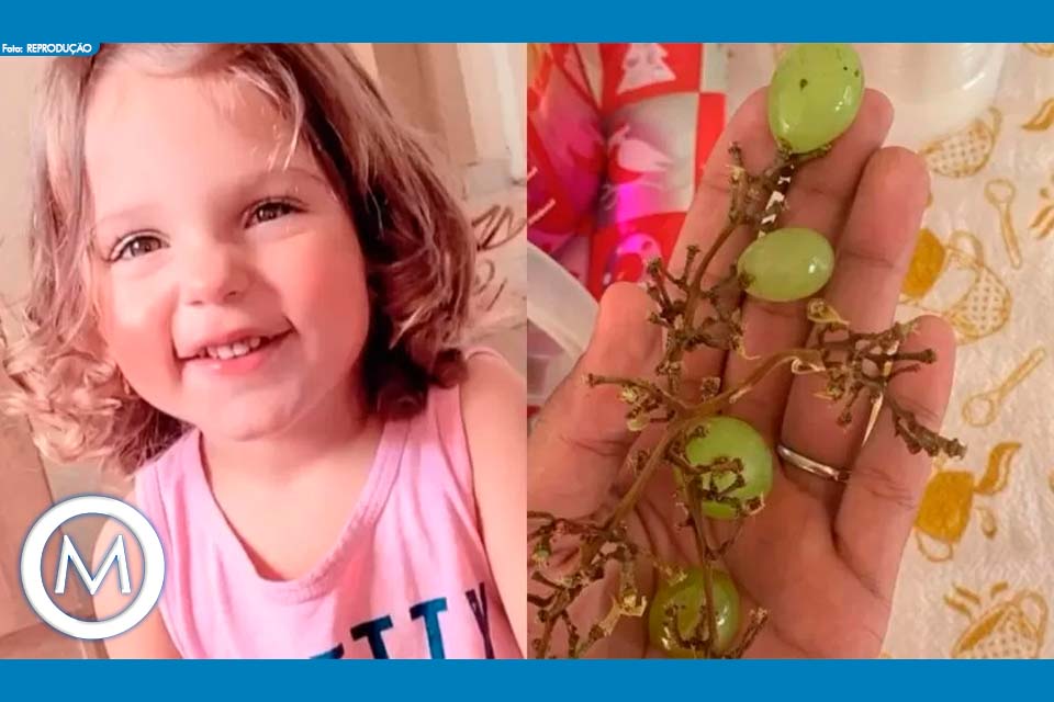 CRIANÇA DE 3 ANOS MORRE ENGASGADA COM UVA